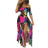 New Women's Fashion Printed Slit Long Maxi Dresses