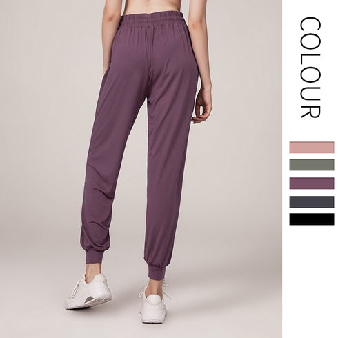 New Women's Running Athletic Quick Dry Pants with Pockets