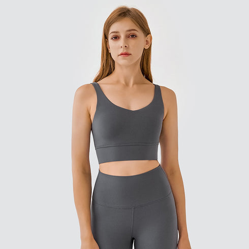 New Women's Stretchy Fitness Sports Bra Removable Bra Pads