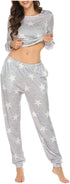 Newest Casual Print Sleepwear Women's Loungewear Pajama Sets