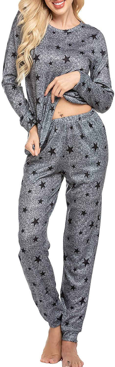 Newest Casual Print Sleepwear Women's Loungewear Pajama Sets