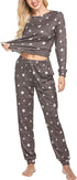 Newest Casual Print Sleepwear Women's Loungewear Pajama Sets