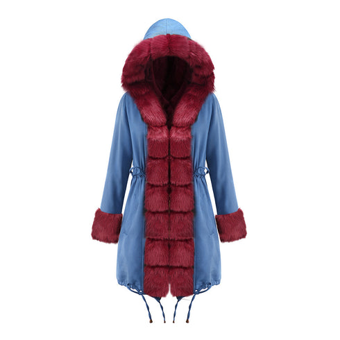 Newest Fashion Faux Fur Long Coats for Women
