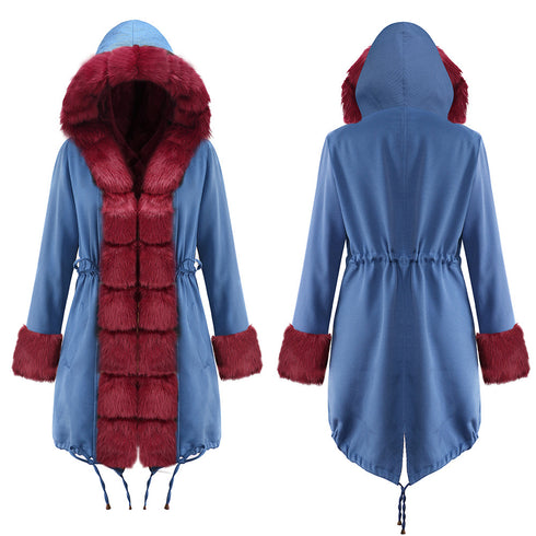 Newest Fashion Faux Fur Long Coats for Women