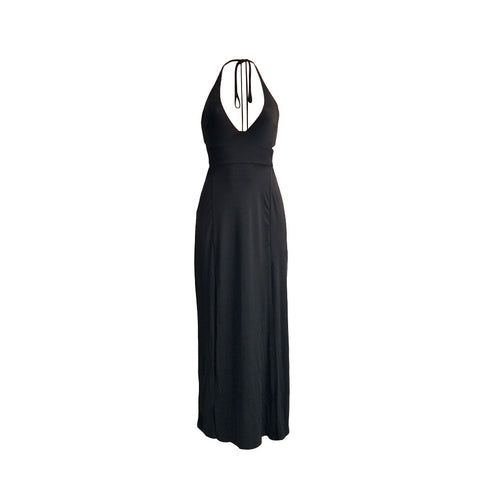 Newest Simple Women's Elegant Backless Maxi Dresses