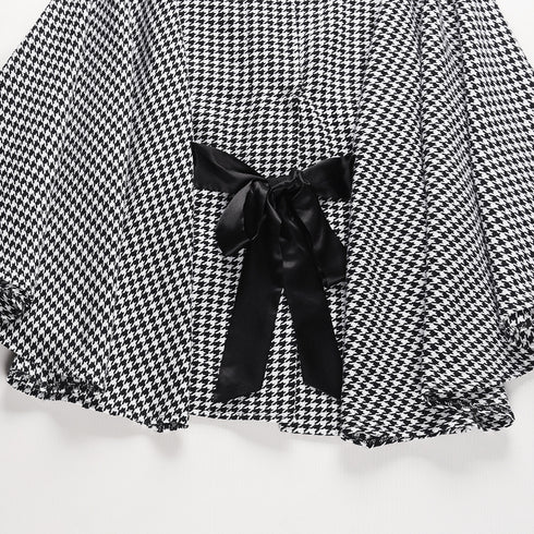 Newest Stylish Plaid Pattern Women's Pea Coats