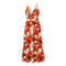 Newest Summer Women's Printed Floral Strap Long Dress