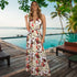 Newest Summer Women's Printed Floral Strap Long Dress