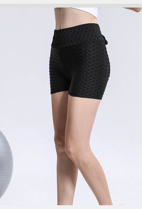 Newest Women's Drawstring High Waist Slim Yoga Shorts