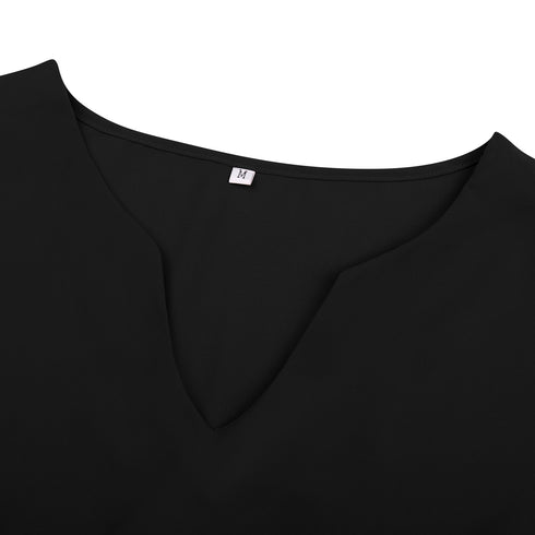 Newest Women's Long Sleeve V Neck Western Stylish Strappy Dress