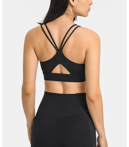 Newest Women's Stretchy Hollow Out Fitness Sports Bra