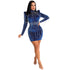 Nightclub Sexy Women's Chain Long Sleeve Dresses