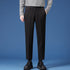 Relaxed Fit Pleated Dress Cropped Pants for Men