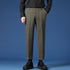 Relaxed Fit Pleated Dress Cropped Pants for Men