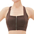Women's Zipper Sports Running Fitness Yoga Bra Tank