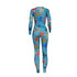 Ocean Pattern Printed Fit Slim Women's Two Piece Outfits