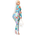 Ocean Pattern Printed Fit Slim Women's Two Piece Outfits