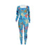 Ocean Pattern Printed Fit Slim Women's Two Piece Outfits