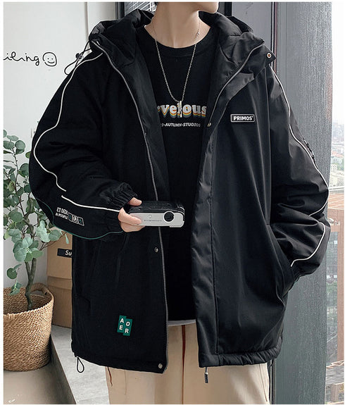 Plus Size Outdoor Men's Winter Coat Warm Thicken Cotton Jacket
