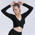Outdoor Women's Fitness Long Sleeve Yoga Crop Tops