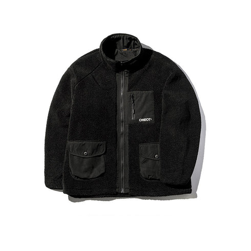 Outwear Winter Full Zip Men's Sherpa Plus Size Jackets