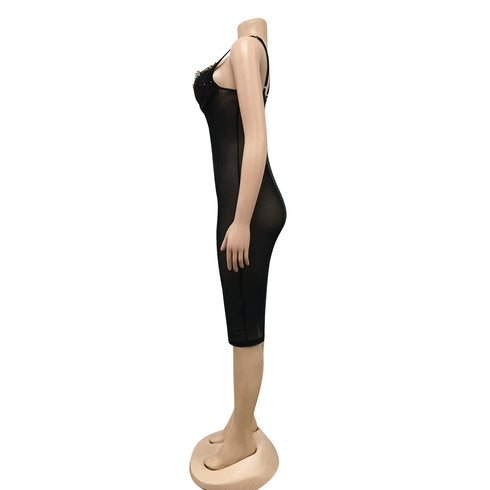 Party Sexy Lace Sequins Women's Bodycon Dresses