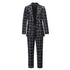 Plaid Women's Blazers Jackets Long Pant Two Piece Outfits