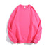 Crewneck Solid Casual Loose Pullover Unisex Sweatshirts