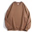 Crewneck Solid Casual Loose Pullover Unisex Sweatshirts