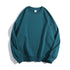 Crewneck Solid Casual Loose Pullover Unisex Sweatshirts