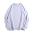 Crewneck Solid Casual Loose Pullover Unisex Sweatshirts
