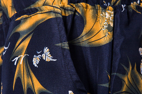 Plue Size Men's Casual Beach Shorts with Elastic Waist