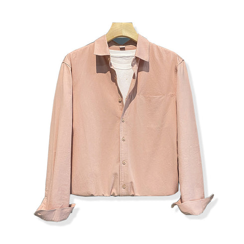 Plus Size Button Men's Long Sleeve Fleece Shirts