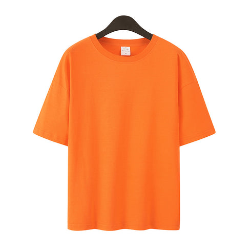 Plus Size Casual Basic Designed Unisex Cotton Blank Shirts