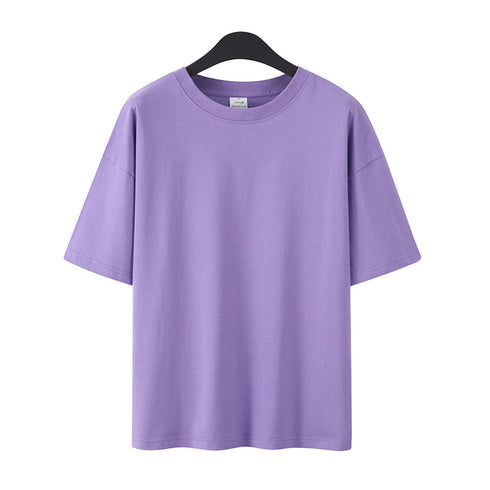 Plus Size Casual Basic Designed Unisex Cotton Blank Shirts