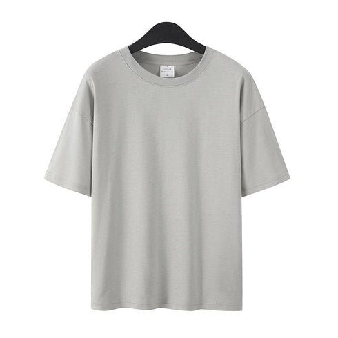 Plus Size Casual Basic Designed Unisex Cotton Blank Shirts