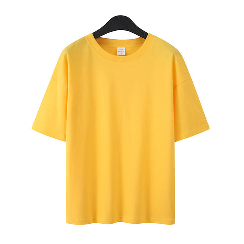 Plus Size Casual Basic Designed Unisex Cotton Blank Shirts