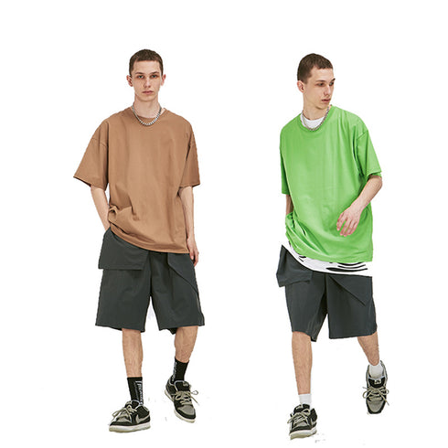 Plus Size Casual Basic Designed Unisex Cotton Blank Shirts