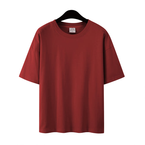 Plus Size Casual Basic Designed Unisex Cotton Blank Shirts