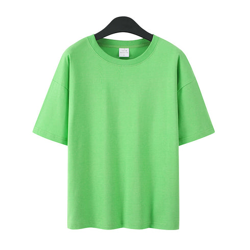 Plus Size Casual Basic Designed Unisex Cotton Blank Shirts