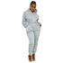 Plus Size Casual Women's Jogger Hoodie Jumpsuits