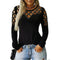 Plus Size Hollowed-out Long Sleeves Women's Sweatshirt