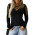 Plus Size Hollowed-out Long Sleeves Women's Sweatshirt