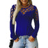 Plus Size Hollowed-out Long Sleeves Women's Sweatshirt
