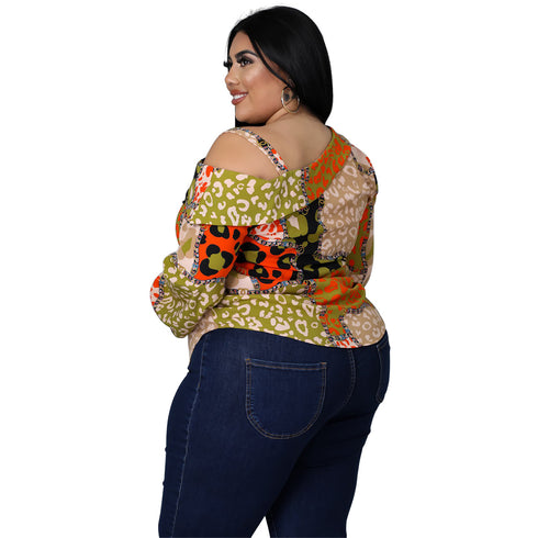 Plus Size Individuality Women's Long Sleeved Sweatshirts