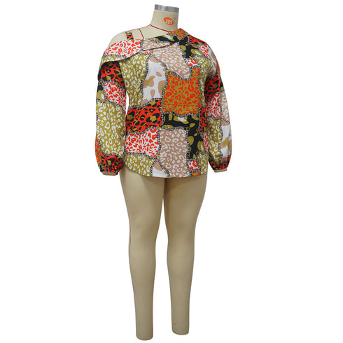 Plus Size Individuality Women's Long Sleeved Sweatshirts