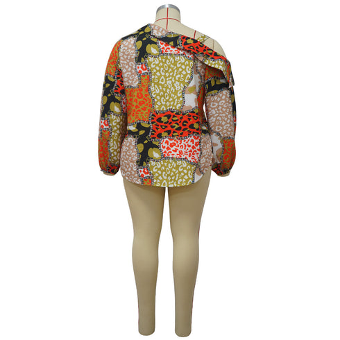 Plus Size Individuality Women's Long Sleeved Sweatshirts