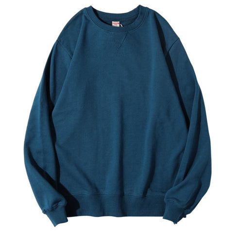 Plus Size Long Sleeve Crewneck Unisex Pullover