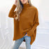 Plus Size Loose High Neck Sweater Women's Tops