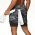 Plus Size Men's 2 in 1 Lightweight Workout Athletic Shorts